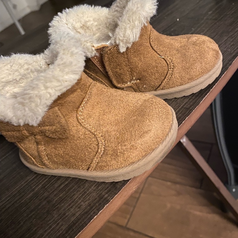 Brown Suede Boots for Baby